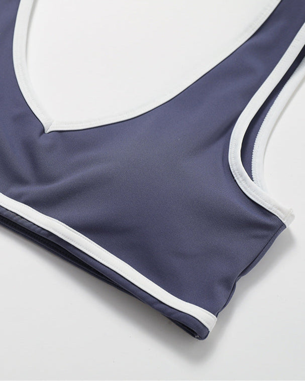 Brassière bords contrastés