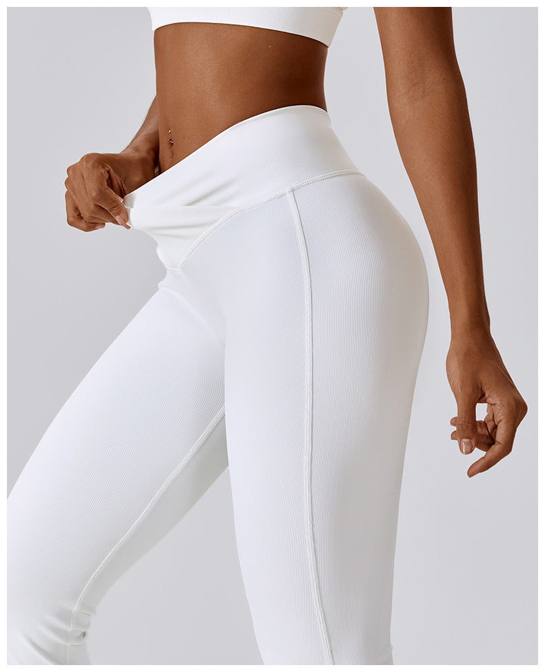 Pantalon évasé sculptant