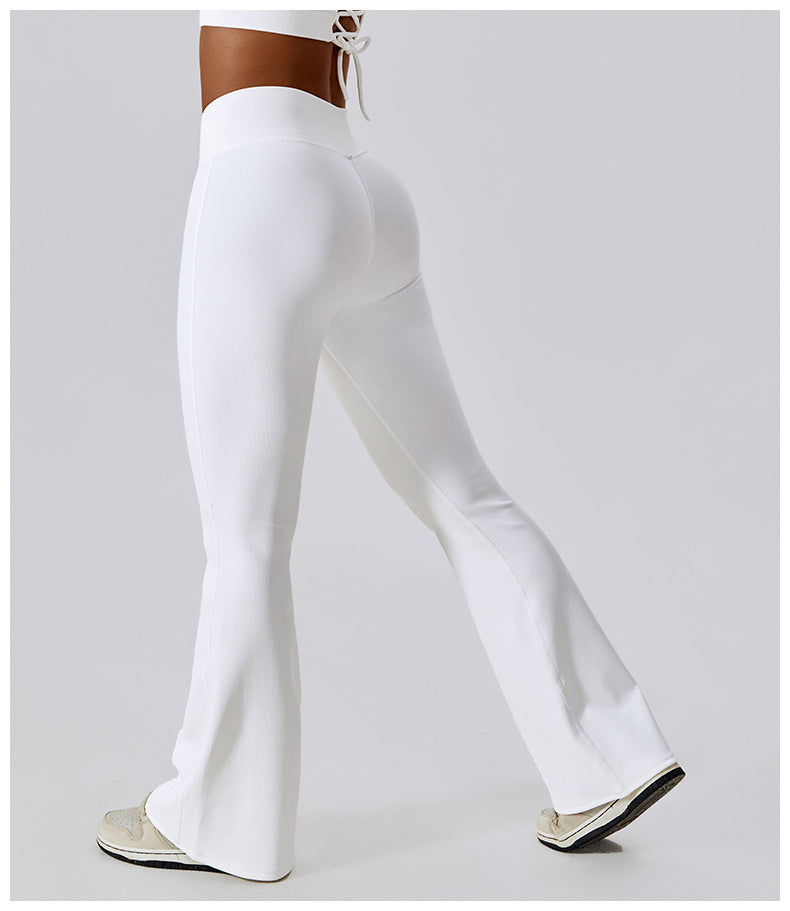 Pantalon évasé sculptant