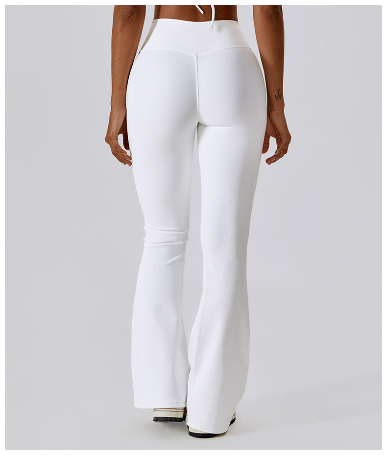 Pantalon évasé sculptant