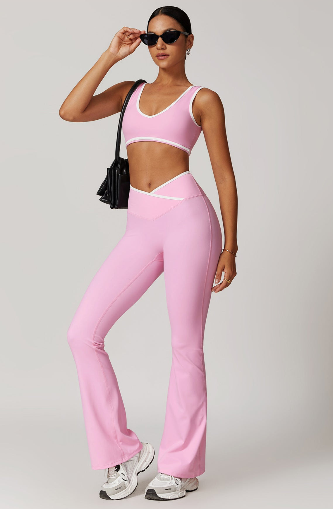 Pantalon à taille croisée