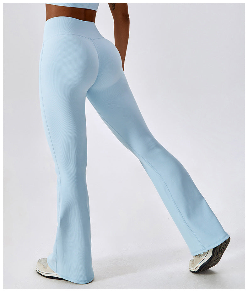 Pantalon évasé sculptant