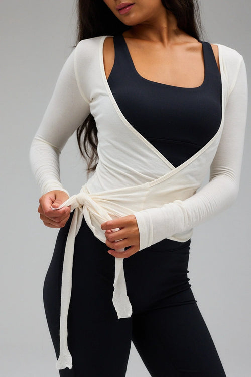 Blouse cache-cœur Ballet