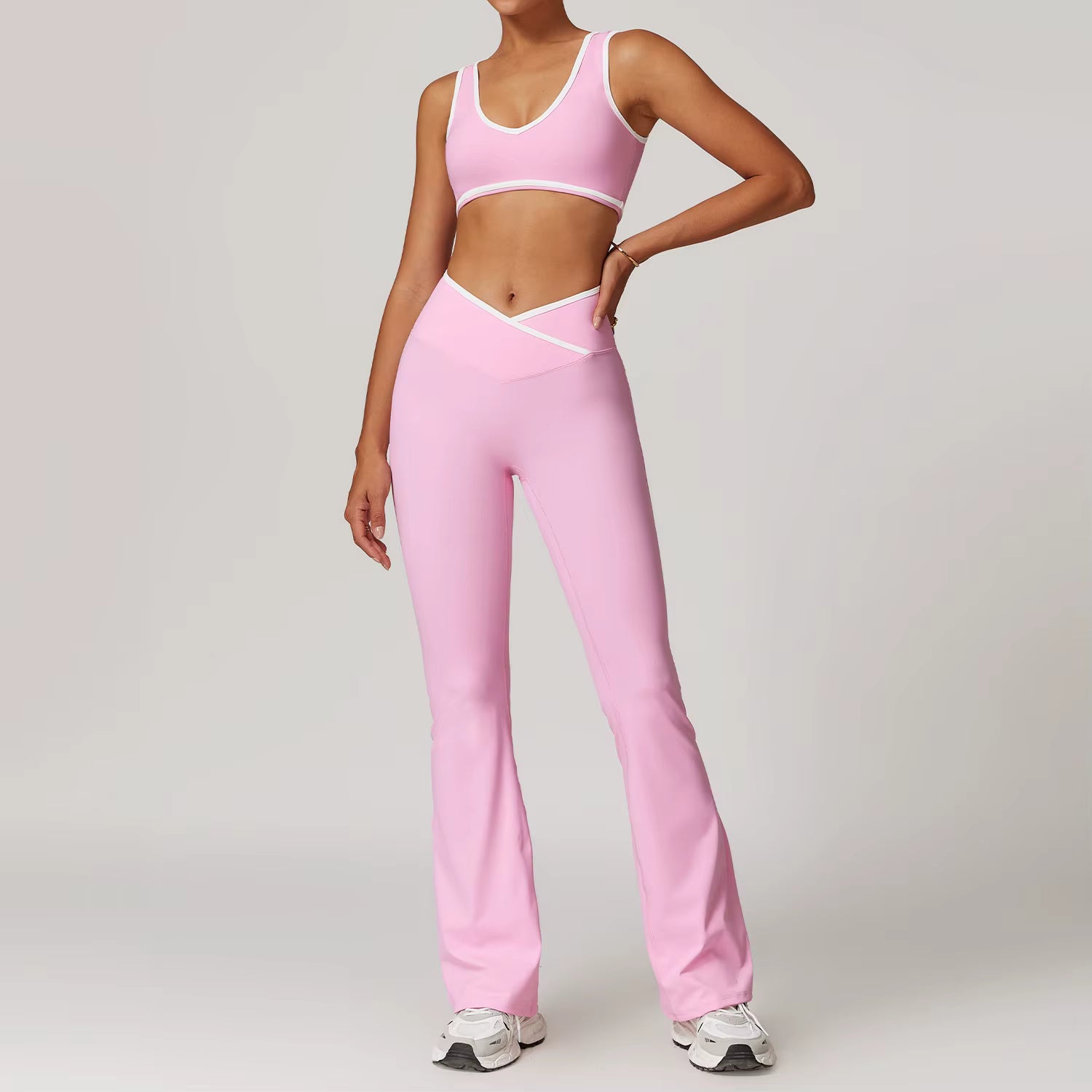 Pantalon à taille croisée